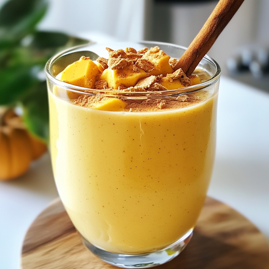 Pumpkin Pie Smoothie Deliciously Creamy Recipe