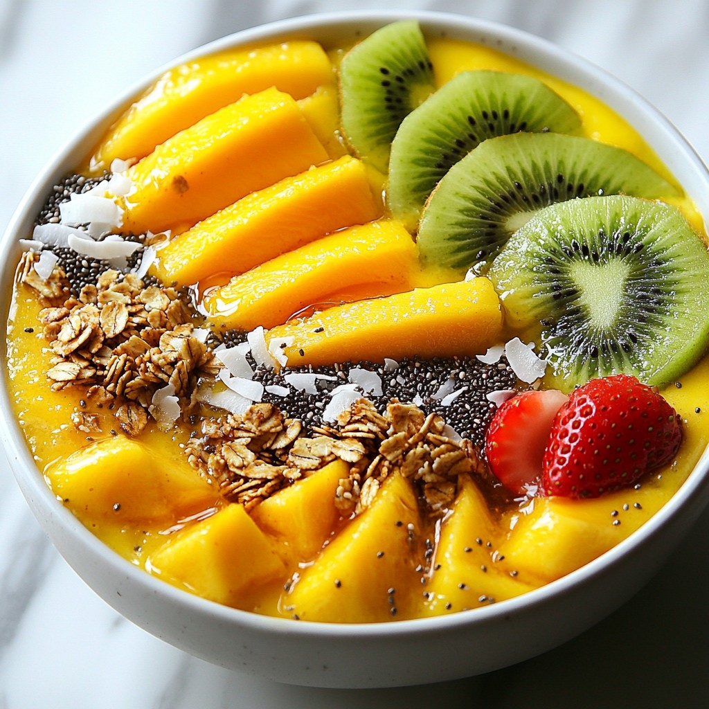 Coconut Mango Smoothie Bowl Fresh and Filling Treat