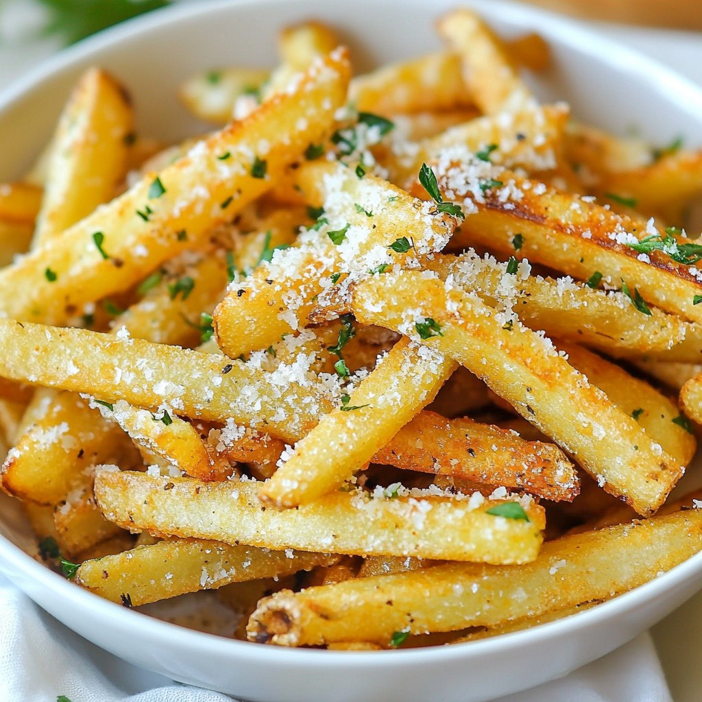 Garlic Parmesan Air Fryer Fries Crisp and Flavorful Snack