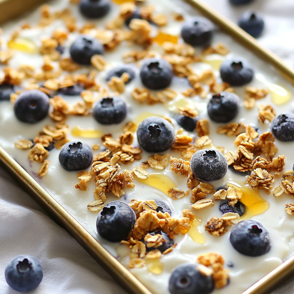 Frozen Blueberry Yogurt Bark Simple and Healthy Snack