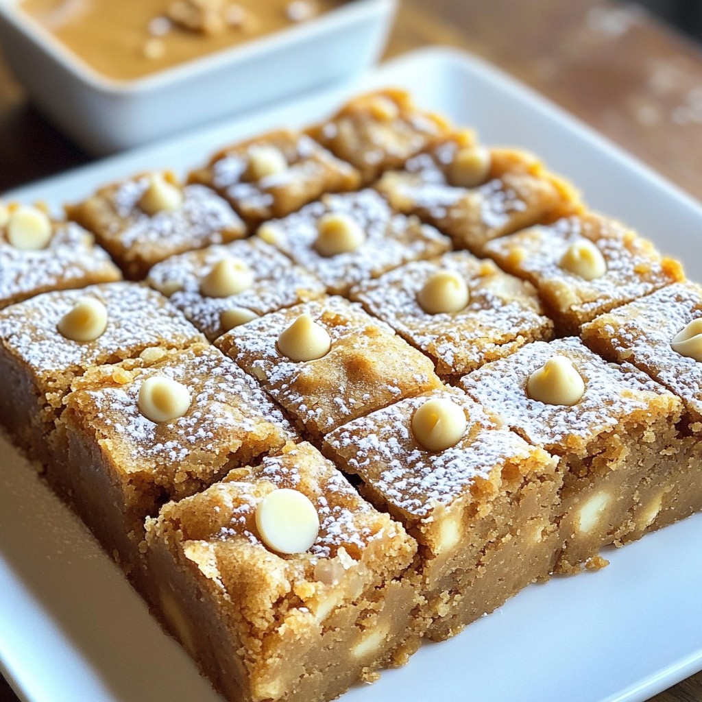 Cookie Butter Blondies Delightful Dessert Idea
