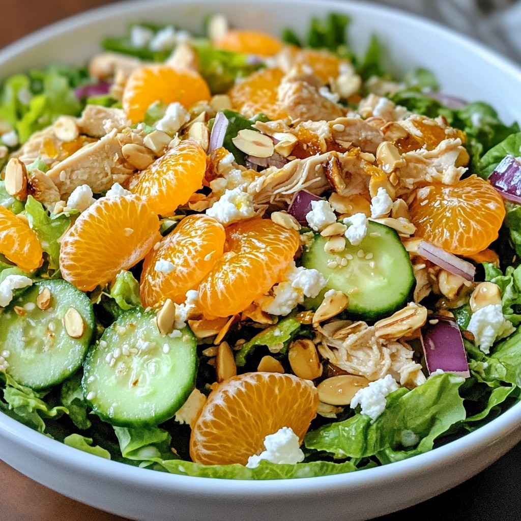 Mandarin Orange Chicken Salad Fresh and Flavorful Dish