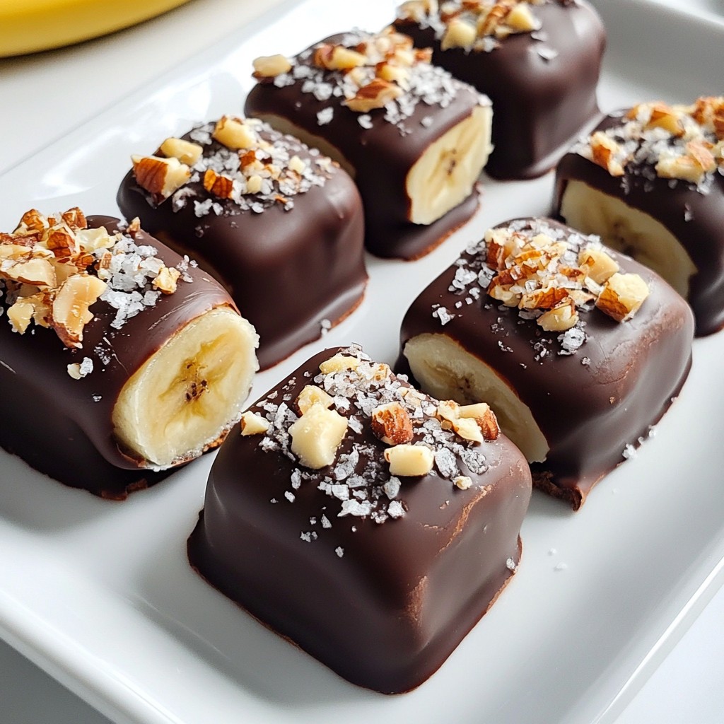 Chocolate Covered Banana Bites Easy and Delicious Treat