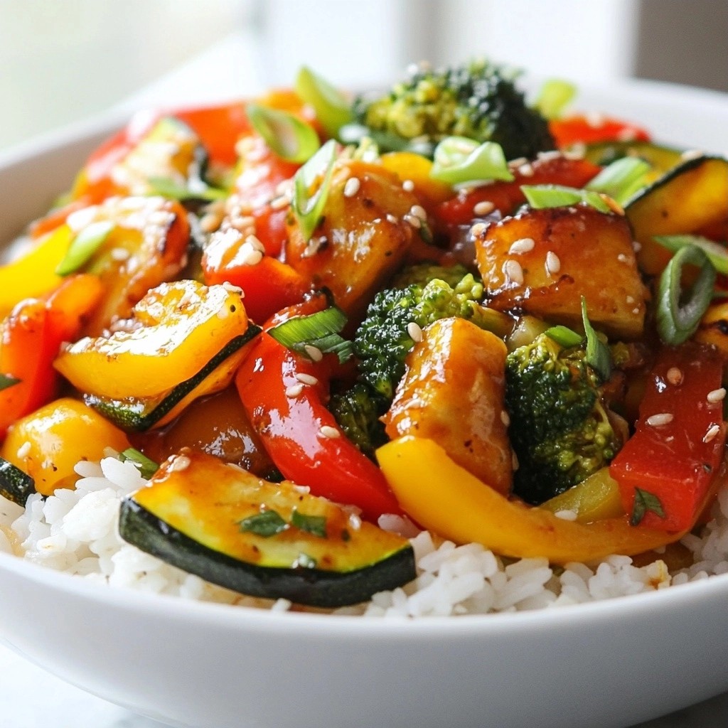 Cheap Spicy Veggie Stir-Fry with Rice Quick and Easy