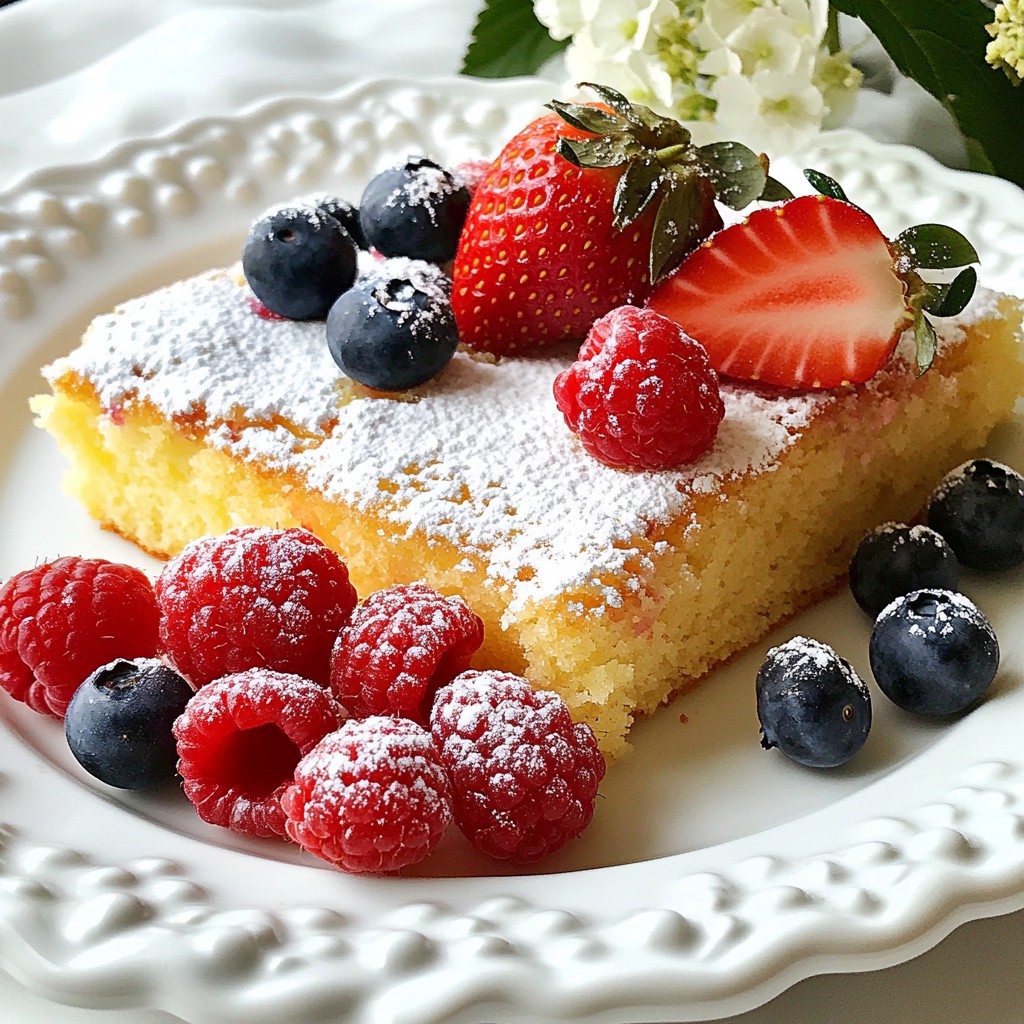 Triple Berry Sheet Cake Simple and Delicious Recipe