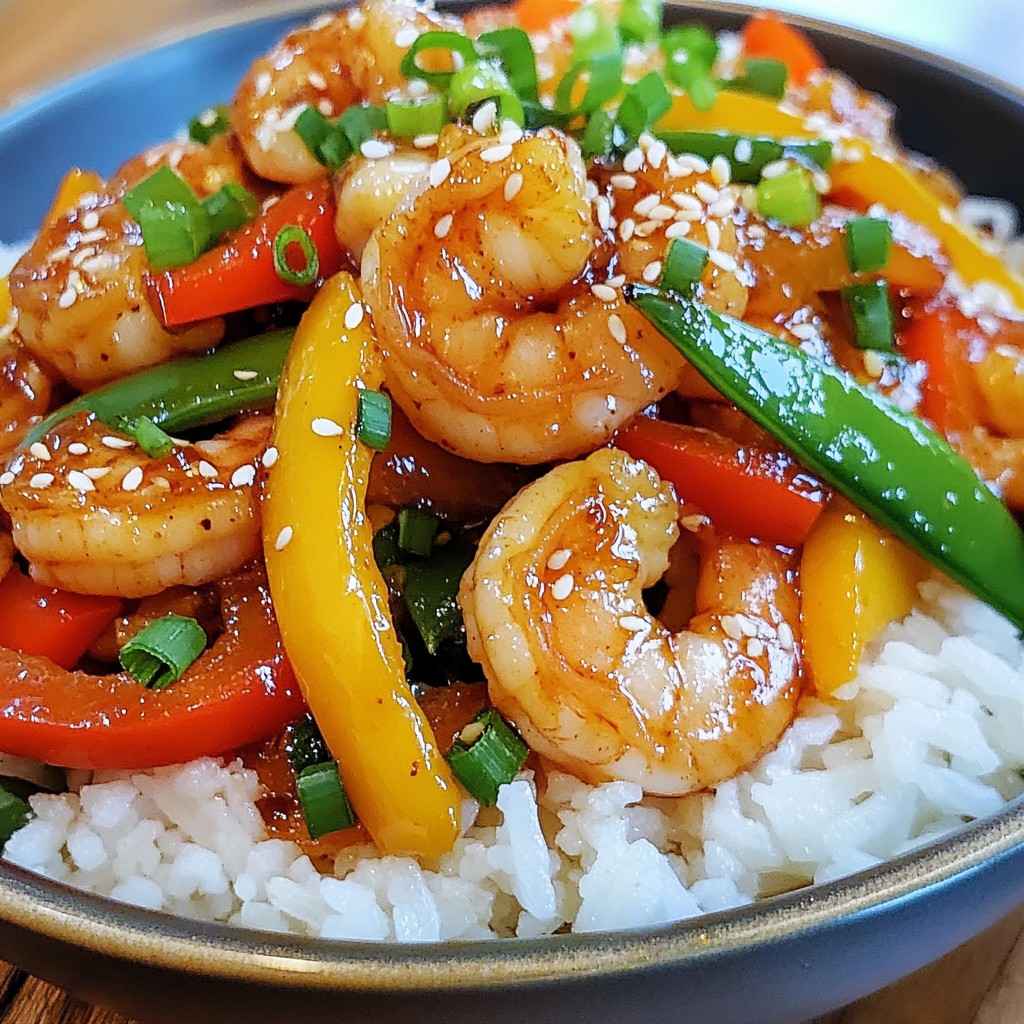 Honey Garlic Shrimp Stir Fry Delight in Minutes