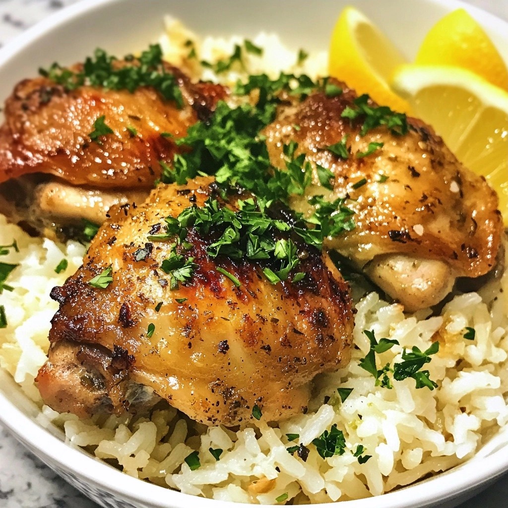 Economical Herb Chicken with Rice Tasty Easy Meal