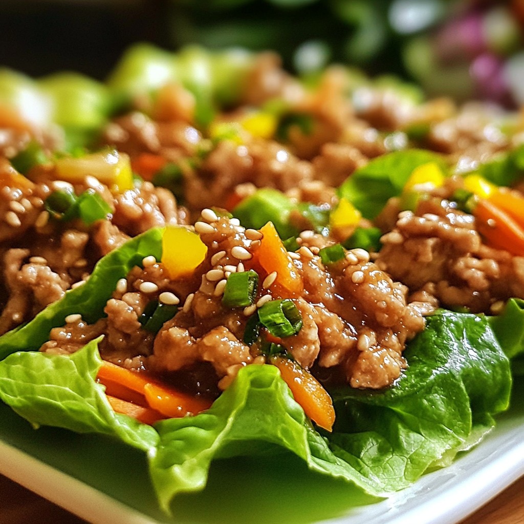 Chicken Teriyaki Lettuce Wraps Healthy and Easy Meal