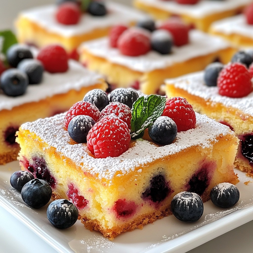 Triple Berry Sheet Cake Delightful and Easy Recipe