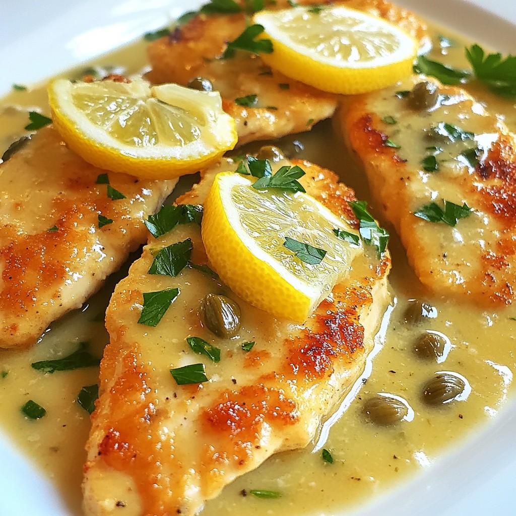 Creamy Lemon Chicken Piccata Simple and Flavorful Dish