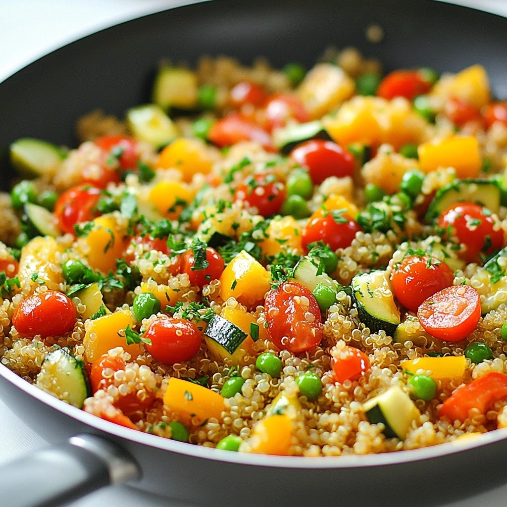 Economical One-Pan Quinoa and Veggie Skillet Meal