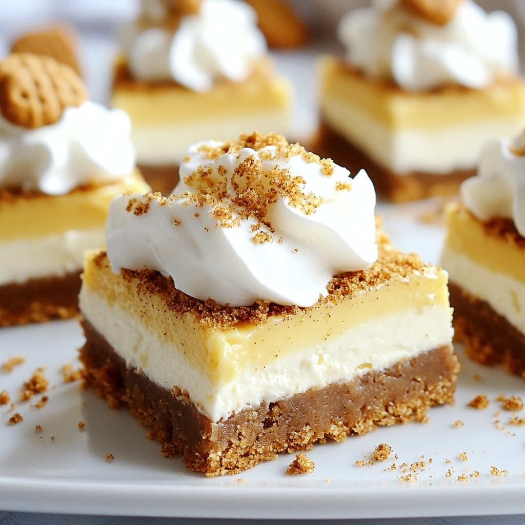 Gingerbread Cheesecake Bars Delightful Holiday Treat