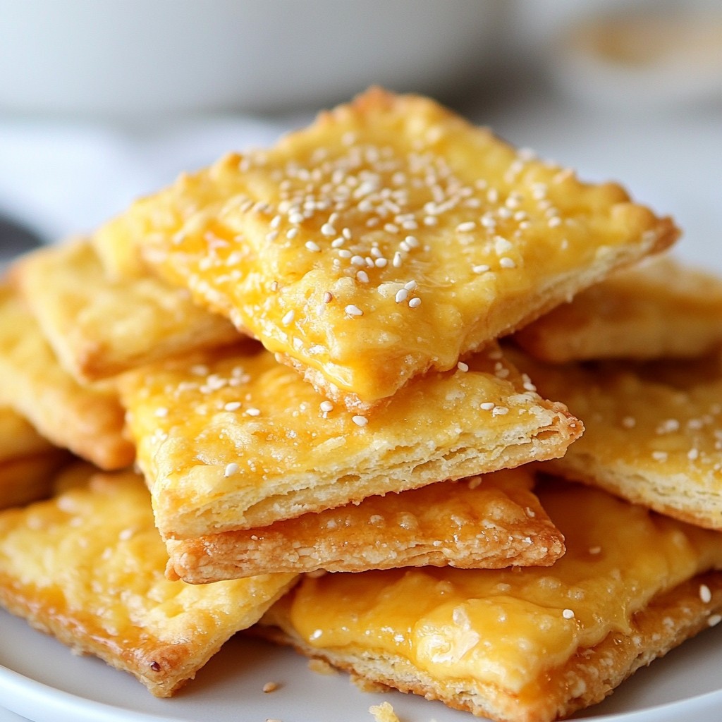 Cheddar Ranch Crackers Crunchy and Flavorful Snack