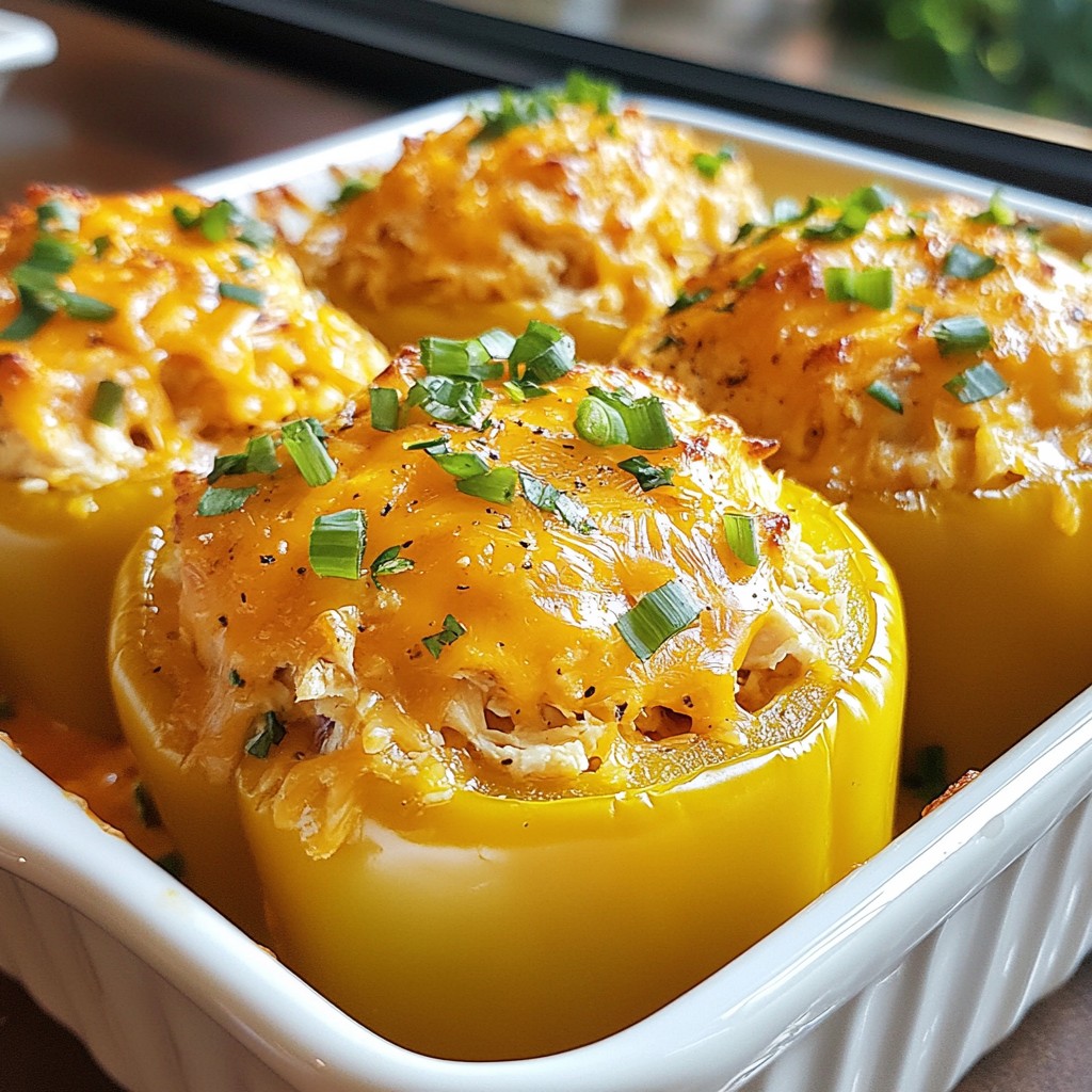 Buffalo Chicken Stuffed Peppers Flavorful and Easy Dish