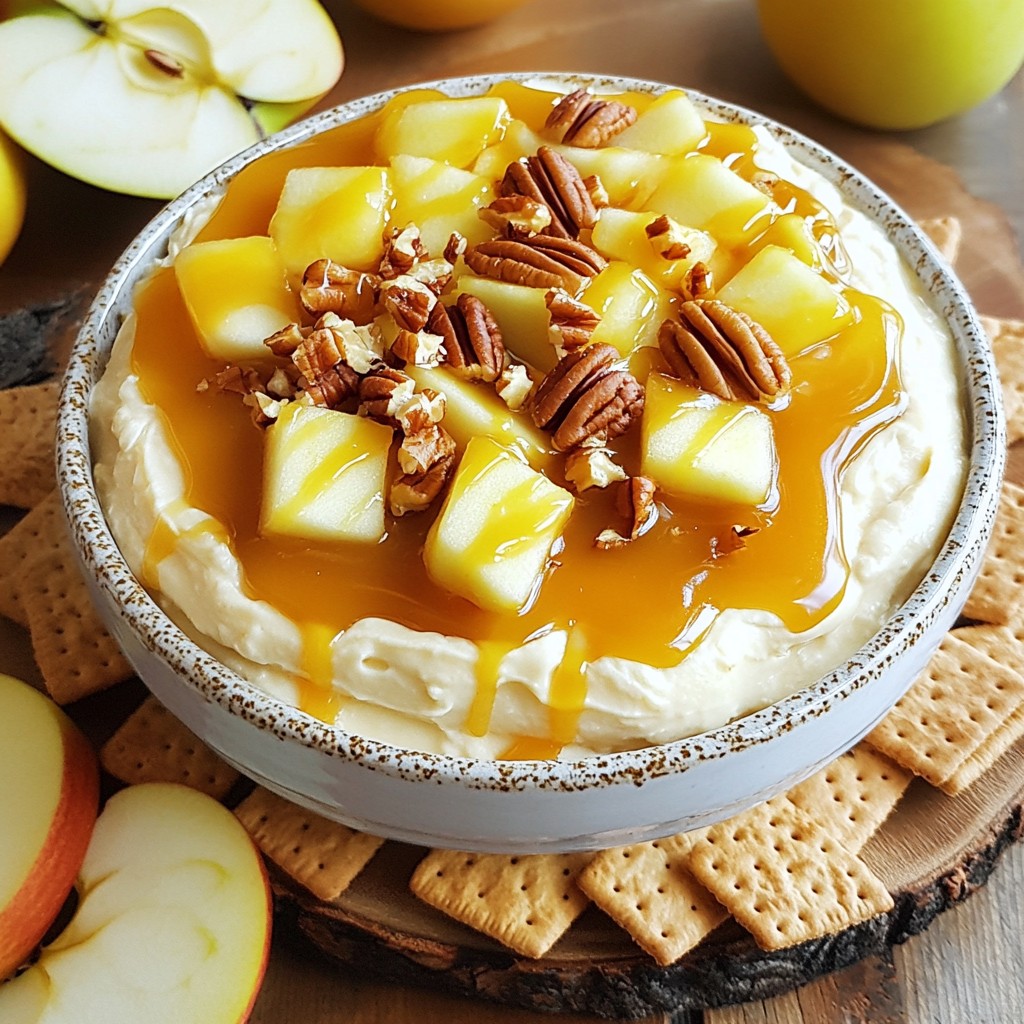 Caramel Apple Cheesecake Dip Irresistible Dessert Treat