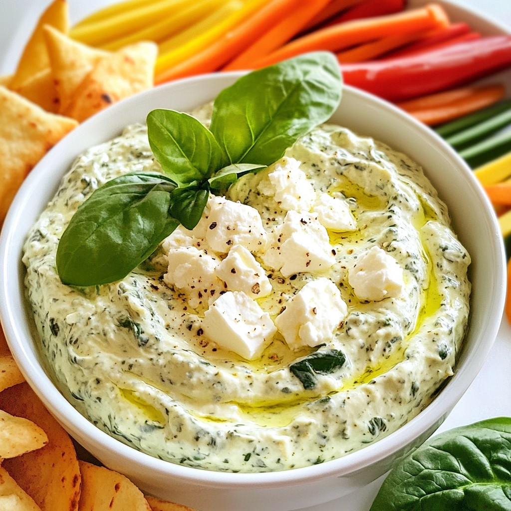 Creamy Spinach Feta Dip Tasty and Easy Recipe