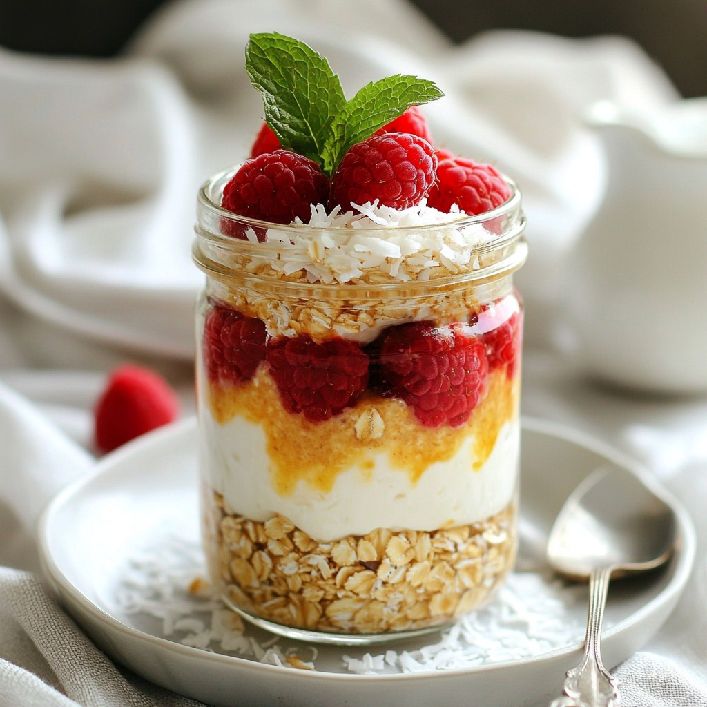 Raspberry Coconut Overnight Oats Easy and Delicious Recipe