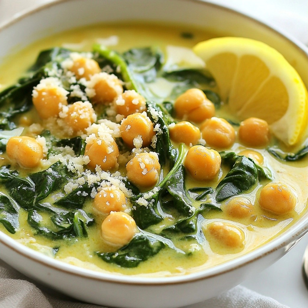 Budget-Friendly Creamy Chickpea and Spinach Skillet Dish