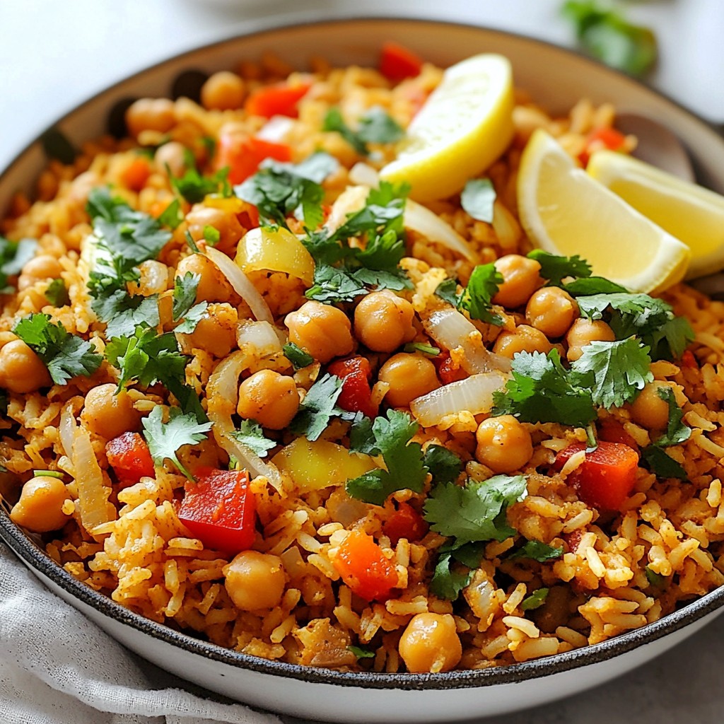 Low-Cost Spicy Chickpea and Rice Skillet Delight
