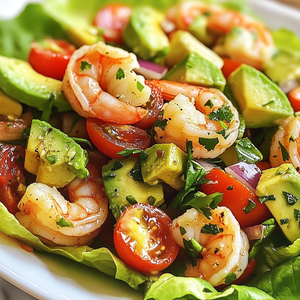 Avocado Lime Shrimp Salad Fresh and Tasty Delight