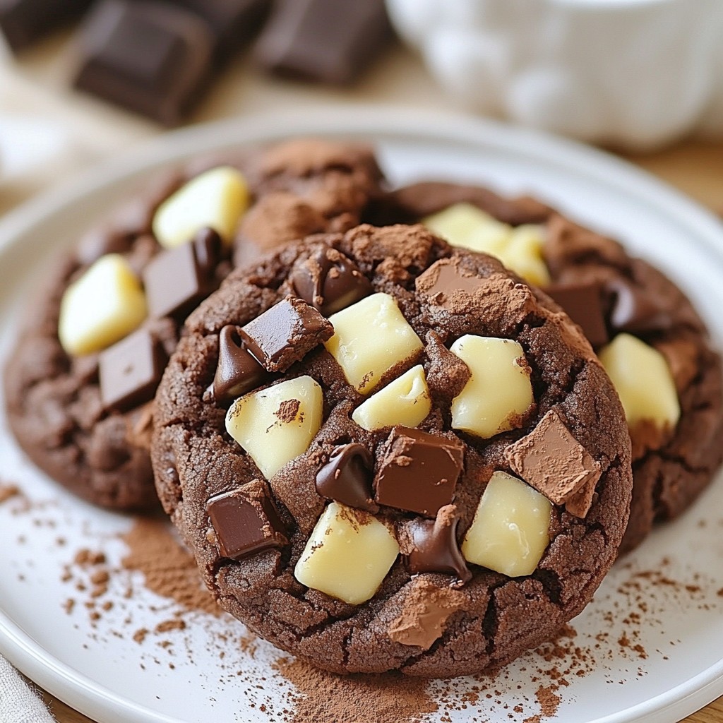 Triple Chocolate Fudge Cookies Rich and Decadent Treat