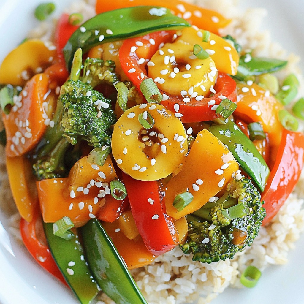 Frugal Vegetable Stir-Fry with Brown Rice Delight