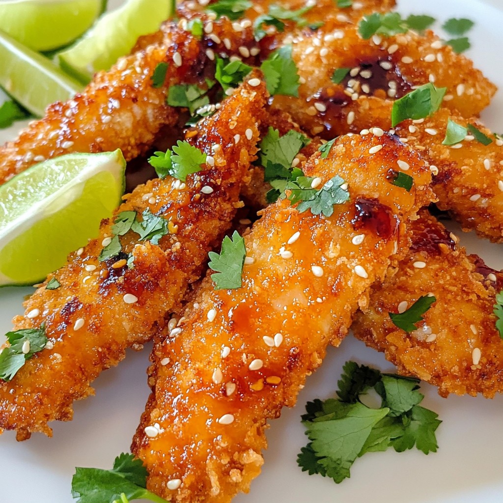 Thai Sweet Chili Chicken Tenders Crispy and Flavorful