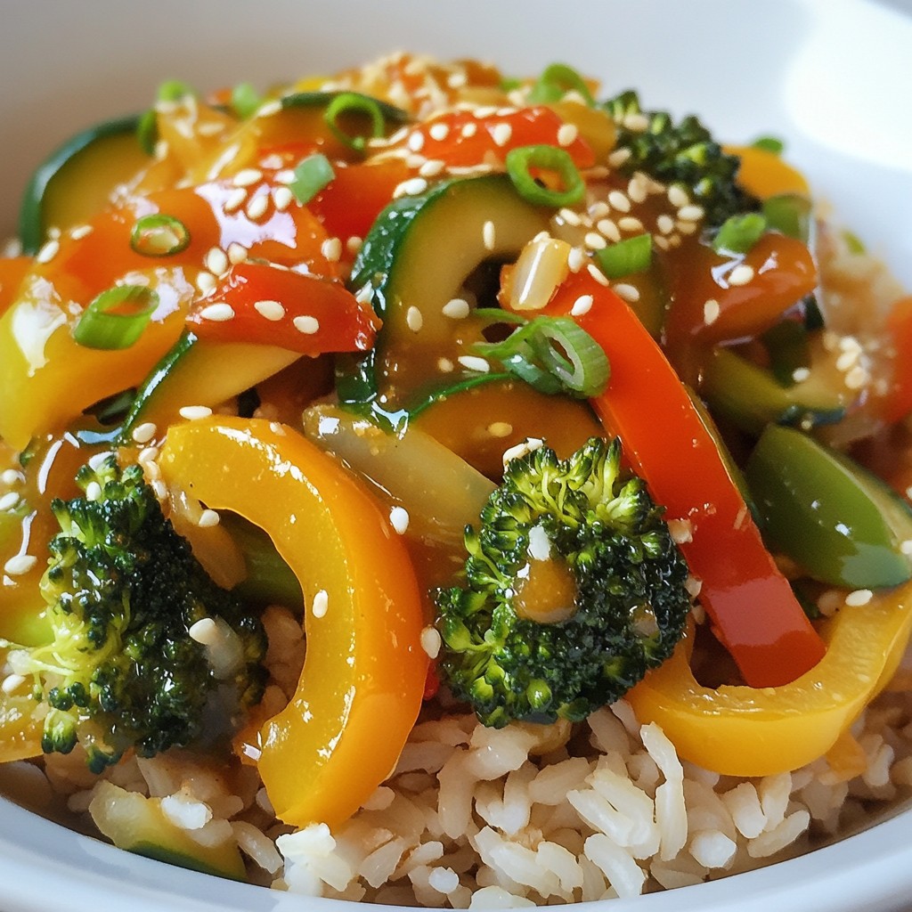 Frugal Vegetable Stir-Fry with Brown Rice Recipe