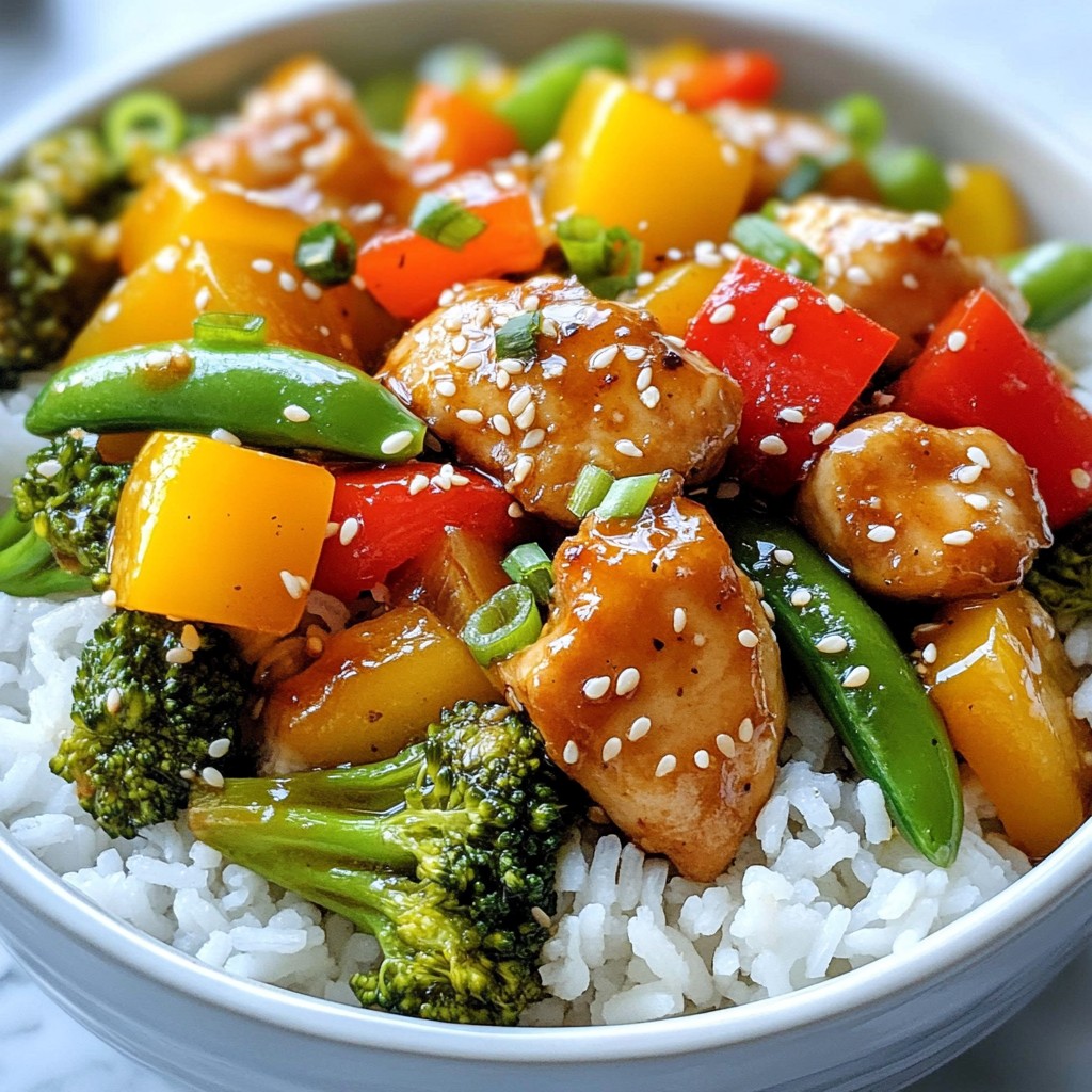 Savory Sesame Ginger Chicken Stir Fry Recipe