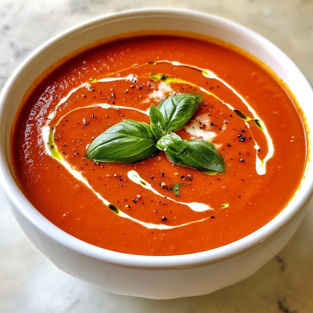 Affordable Creamy Tomato Basil Soup Simple Delight