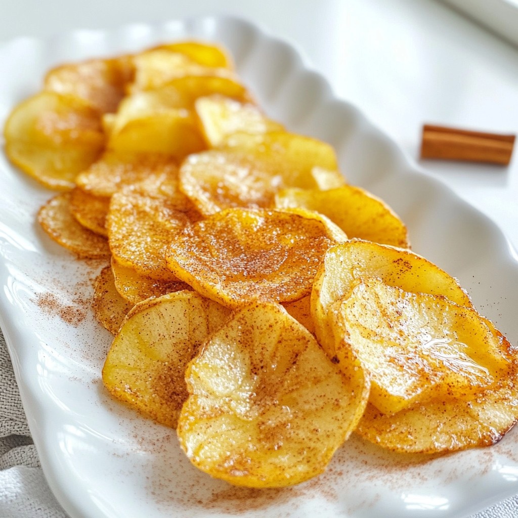 Cinnamon Sugar Apple Chips Crunchy and Sweet Snack