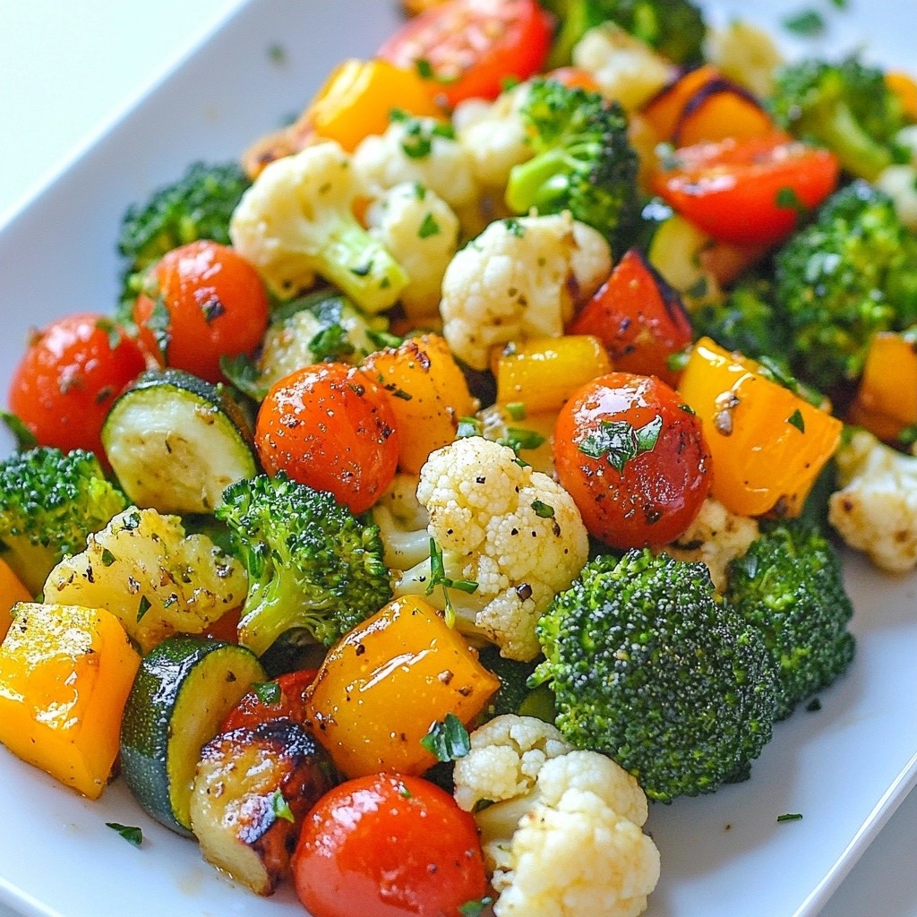 Affordable Roasted Garlic and Herb Vegetable Medley Delight