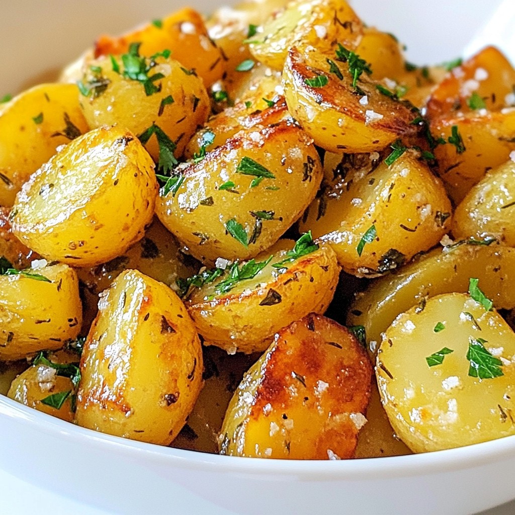 Garlic Herb Roasted Potatoes Simple and Tasty Dish