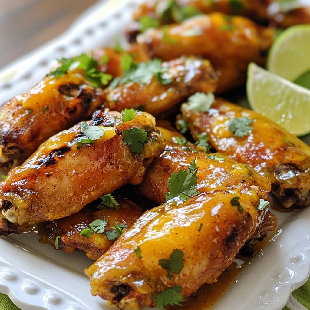 Mango Habanero Wings Zesty Flavorful Party Snack
