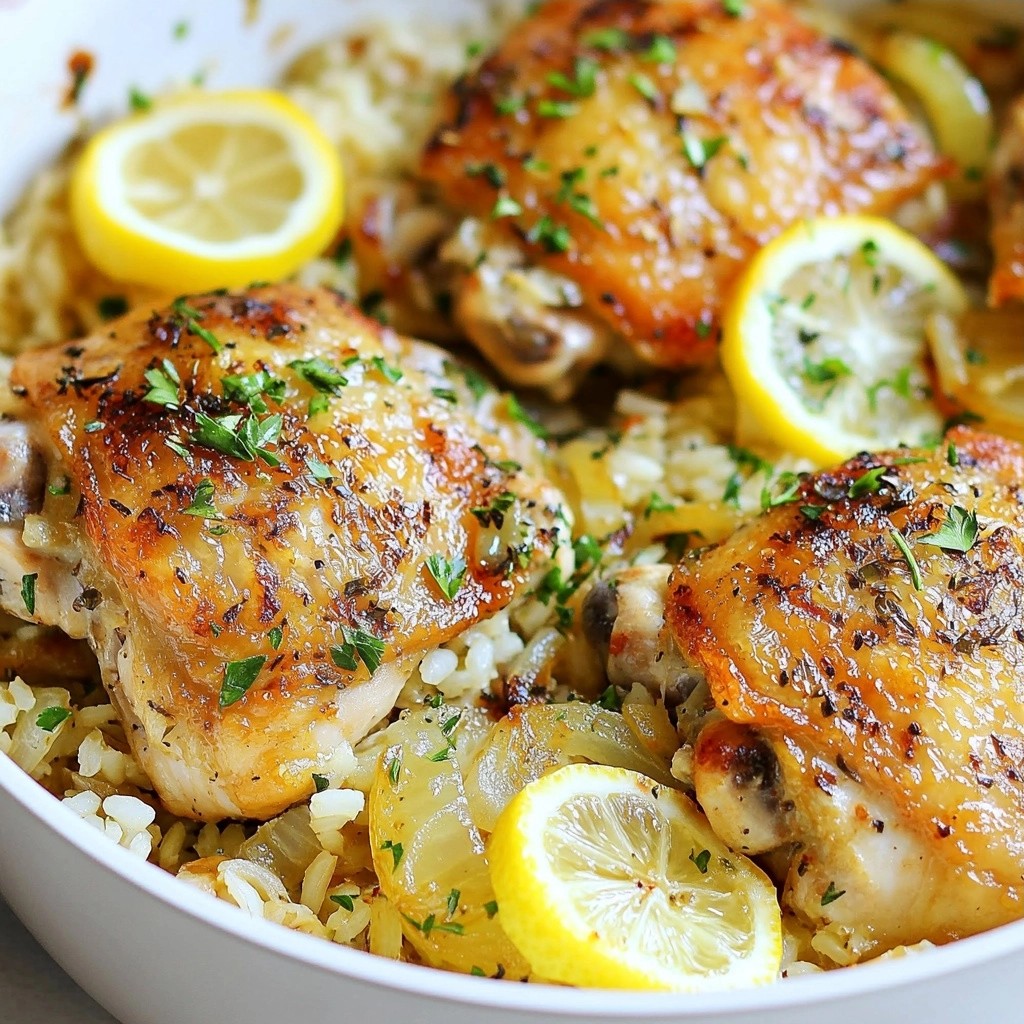 Economical Lemon Herb Chicken and Rice Skillet Recipe
