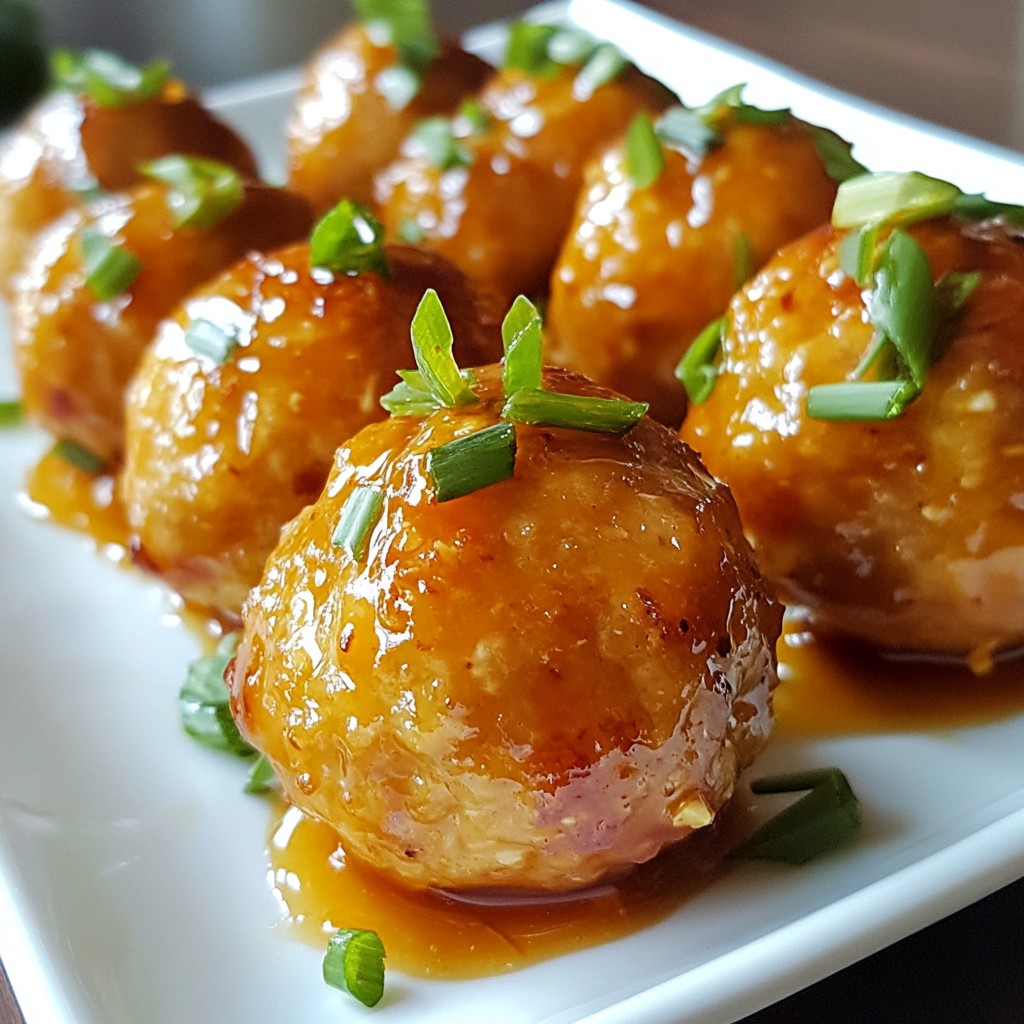 Honey Sriracha Chicken Meatballs Bold and Flavorful Dish