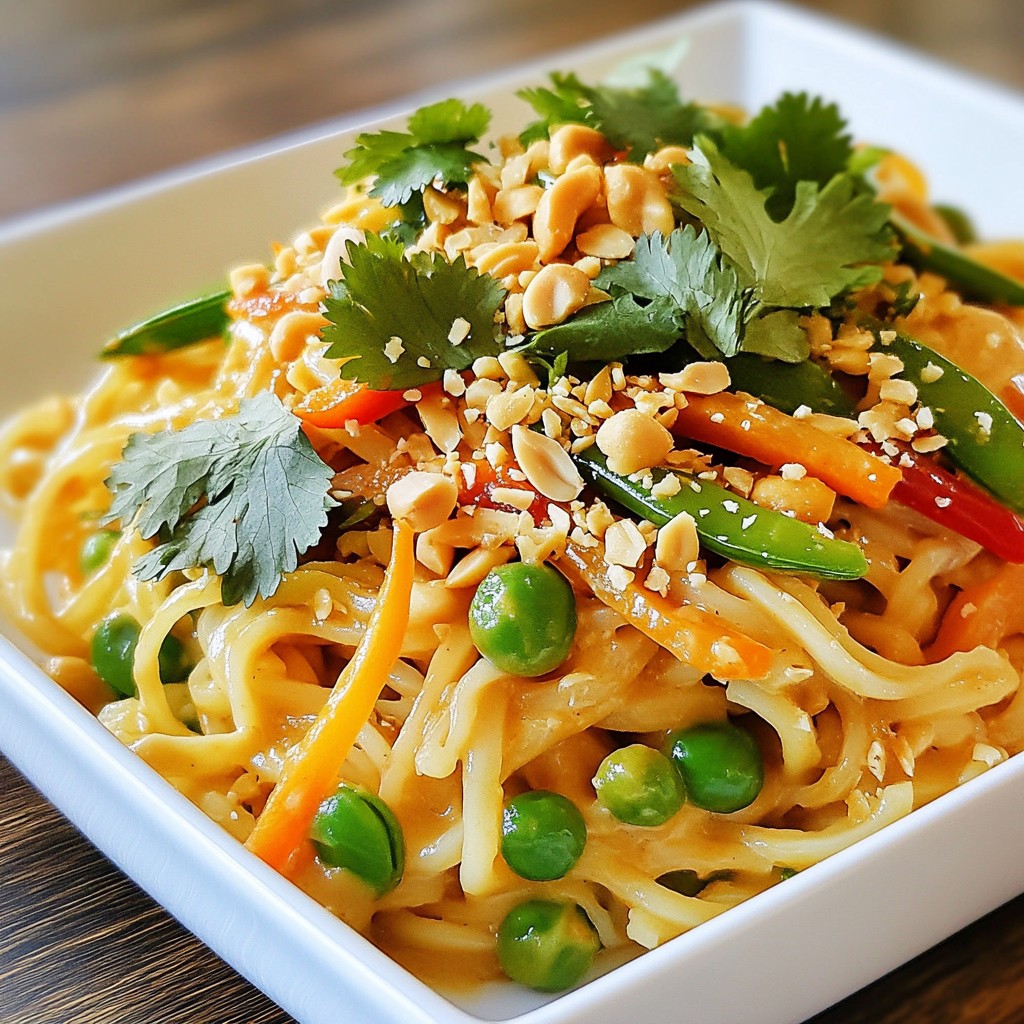Spicy Peanut Noodle Stir-Fry Tasty and Easy Recipe