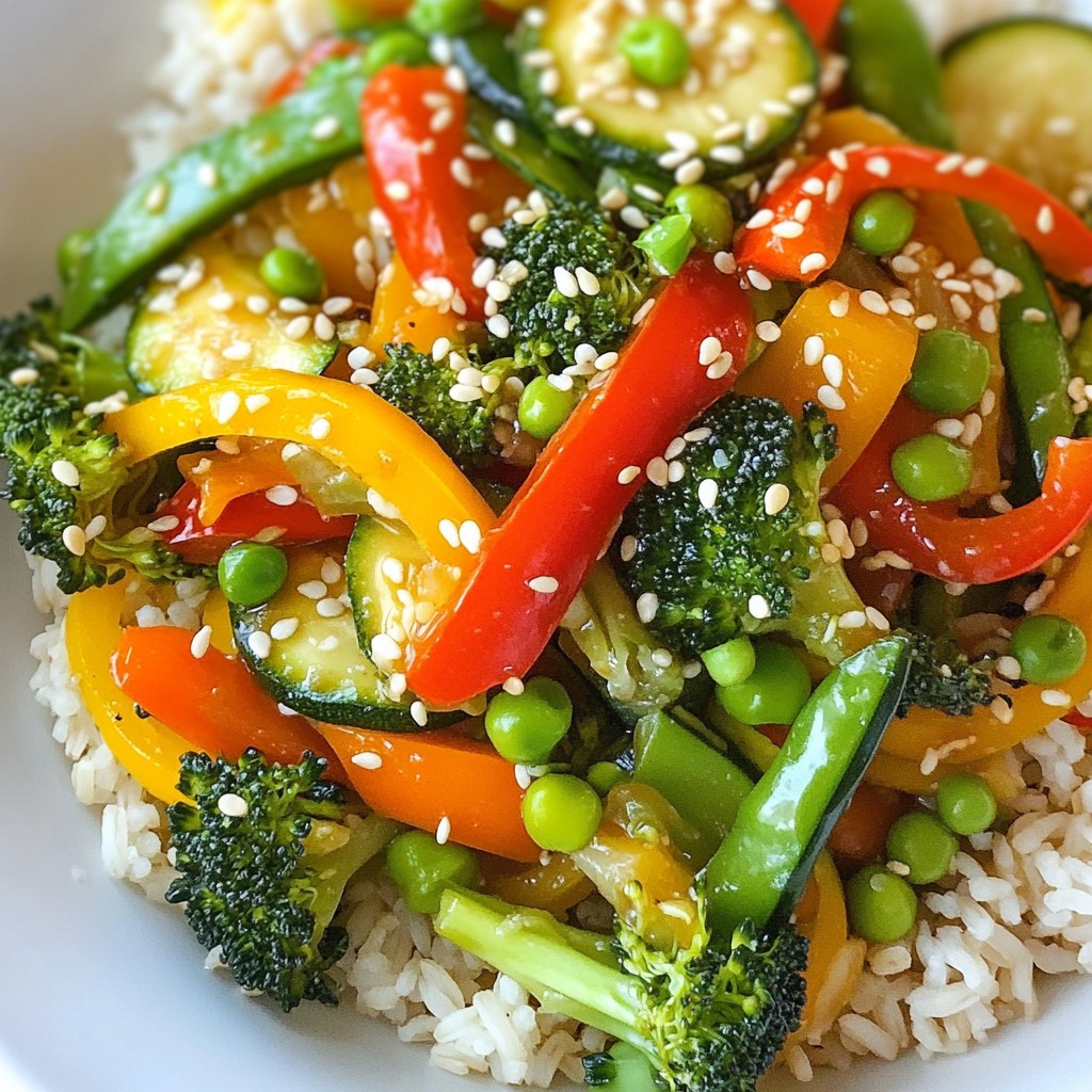 Frugal Vegetable Stir-Fry with Brown Rice Meal Idea