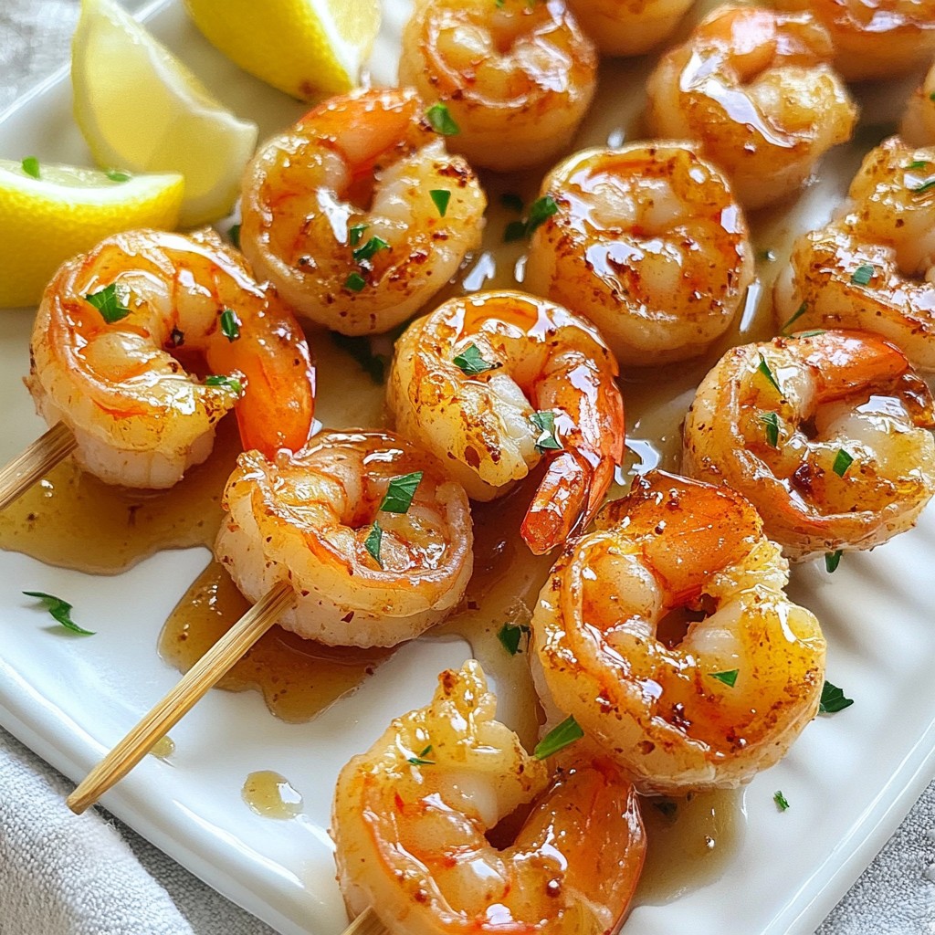Honey Garlic Shrimp Skewers Simple and Tasty Dish
