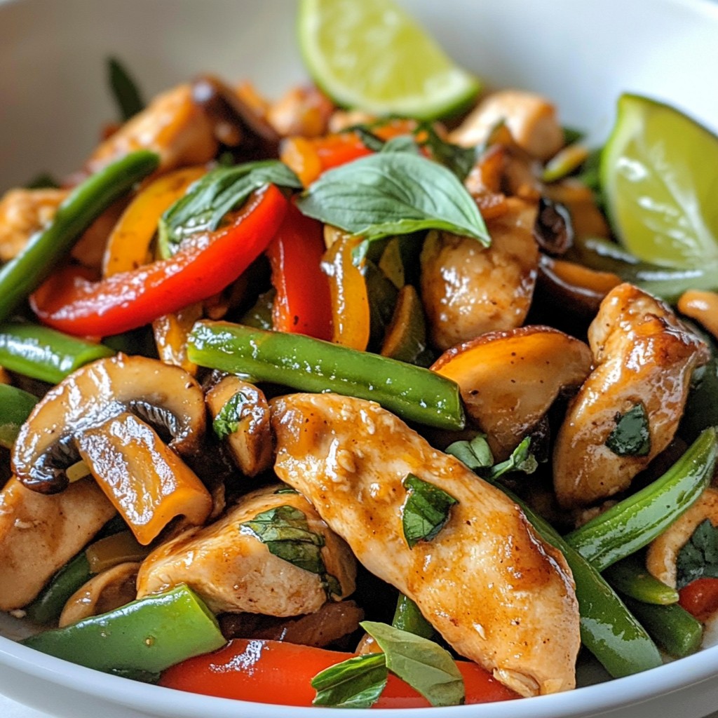 Spicy Thai Basil Stir Fry Flavorful and Quick Meal