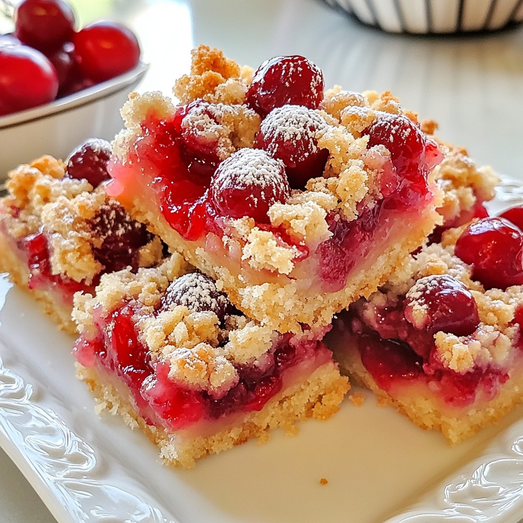 Cherry Pie Crumble Bars Irresistible Dessert Recipe