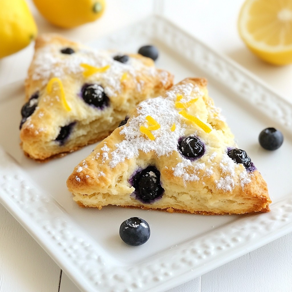 Lemon Blueberry Scones Fresh and Fluffy Treat