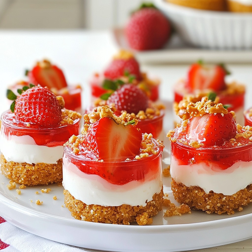 Strawberry Pretzel Salad Cups Delightful and Easy Treat