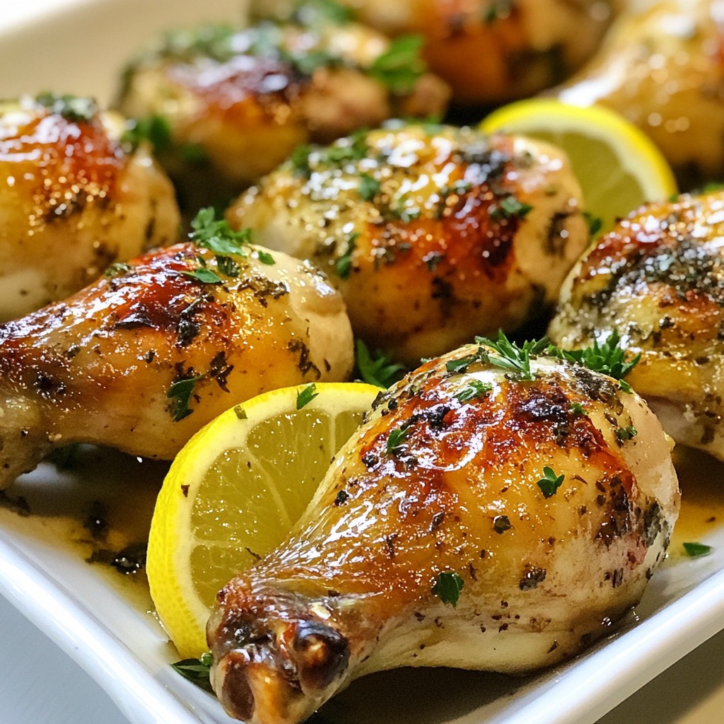 Lemon Herb Roasted Chicken Drumsticks Delicious Recipe