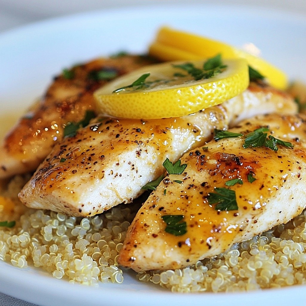 Frugal Lemon Pepper Chicken and Quinoa Delight