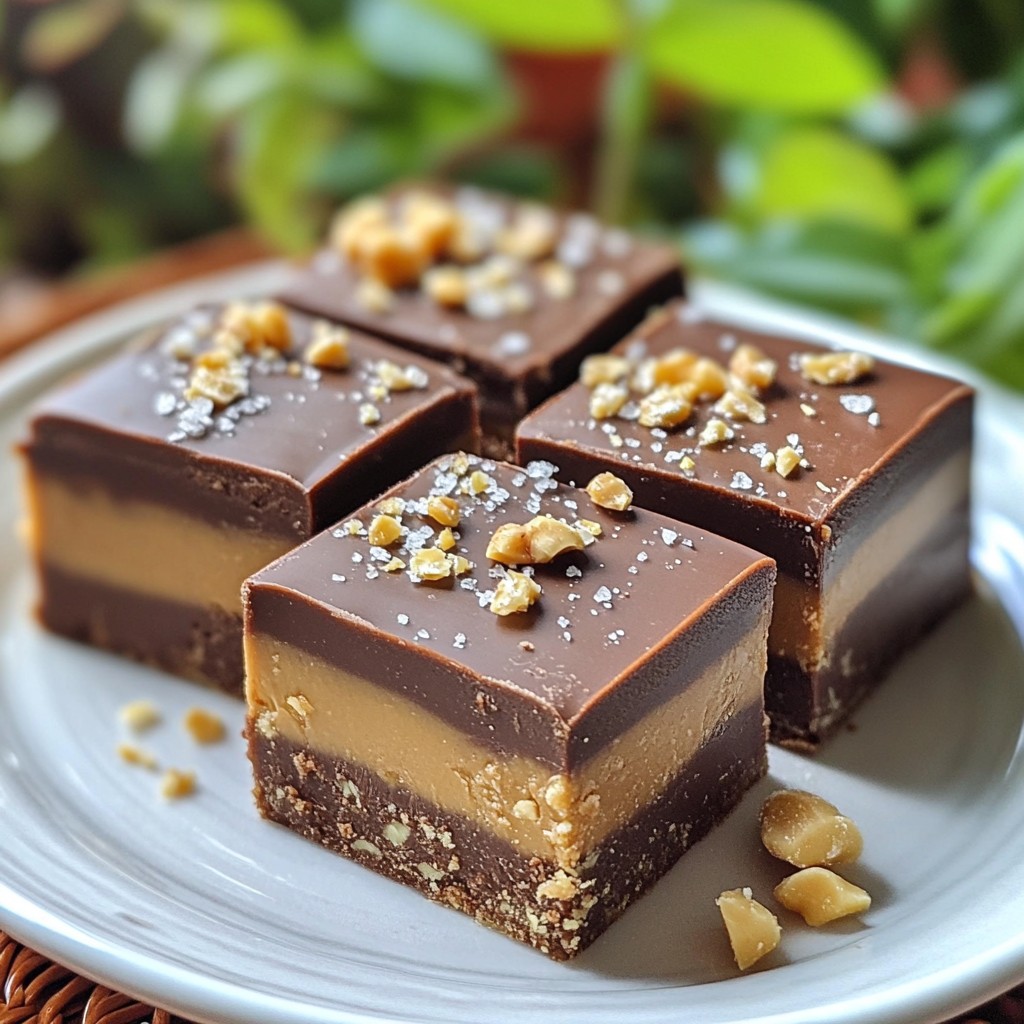 Chocolate Peanut Butter Fudge Decadent Dessert Delight