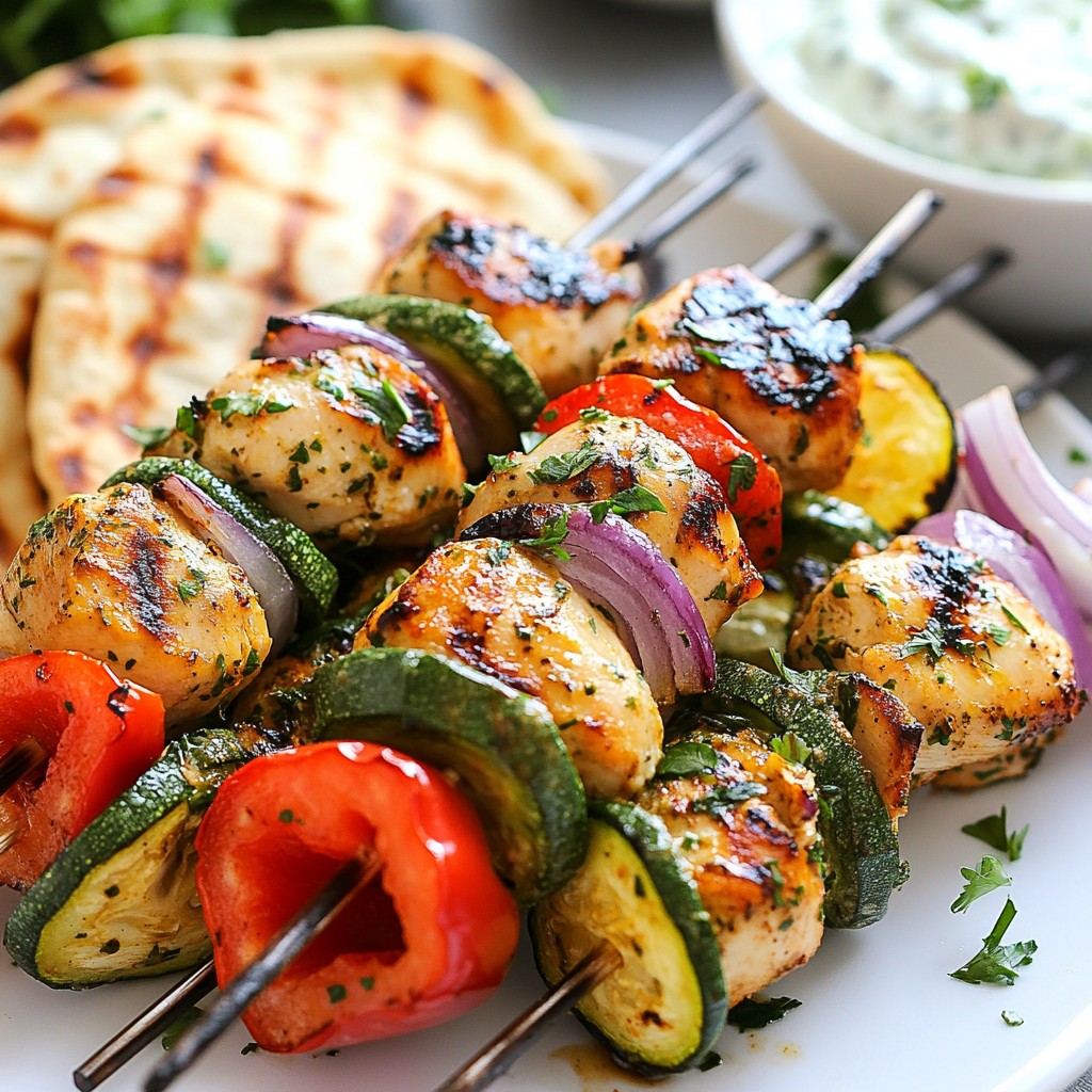 Mediterranean Chicken Kebabs Flavorful Grilling Delight