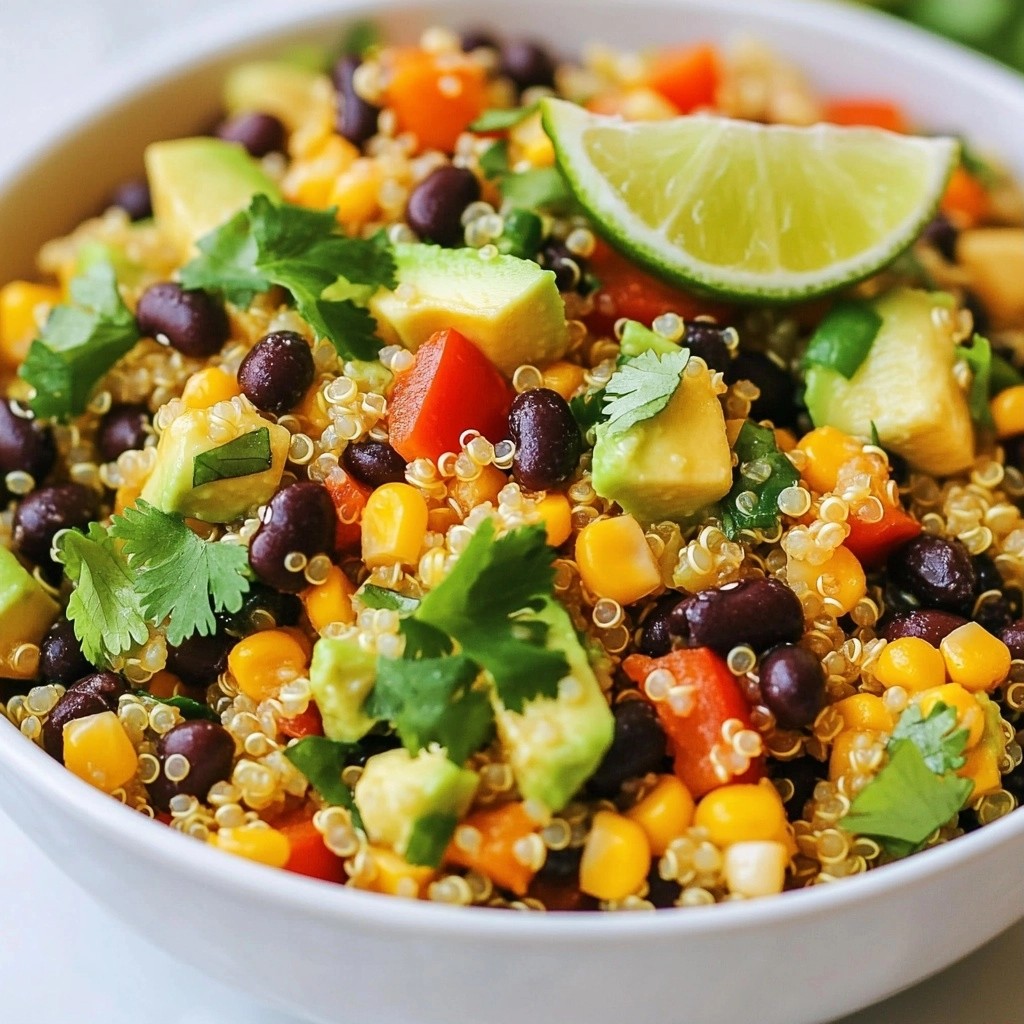 Low-Cost Zesty Quinoa and Black Bean Salad Delight