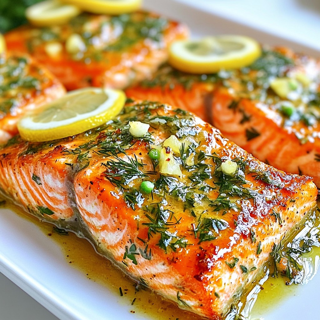 Garlic Herb Butter Roasted Salmon Flavorful Dish