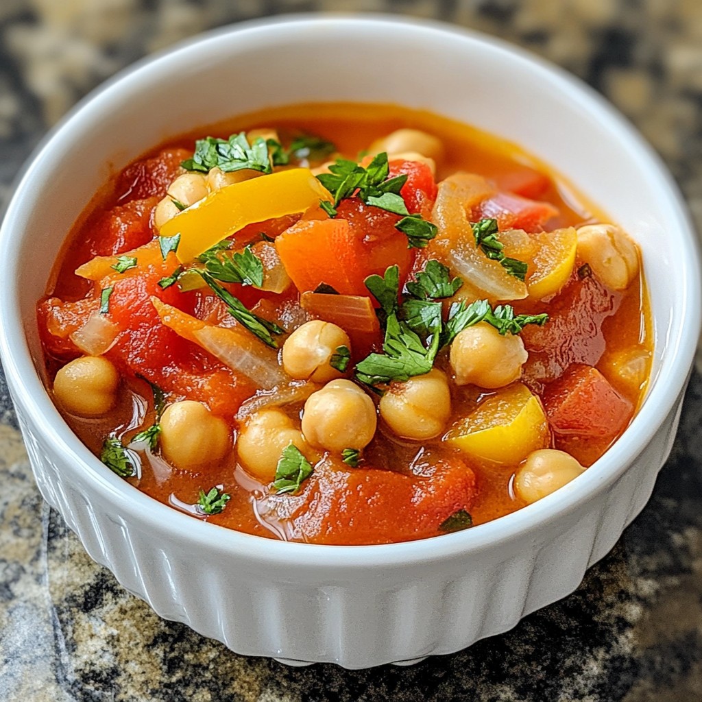 Economical Chickpea Tomato Stew Simple and Hearty Meal